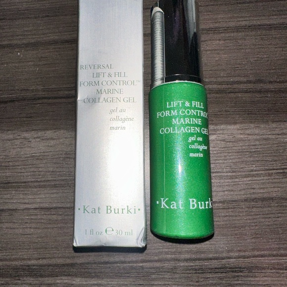 NIB Kat Burki Lift & Fill Marine Collagen Gel in Green Bottle